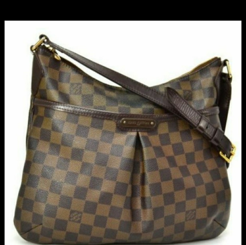 Auth. LV Crossb knowody Damier Ebene Leather Bloom